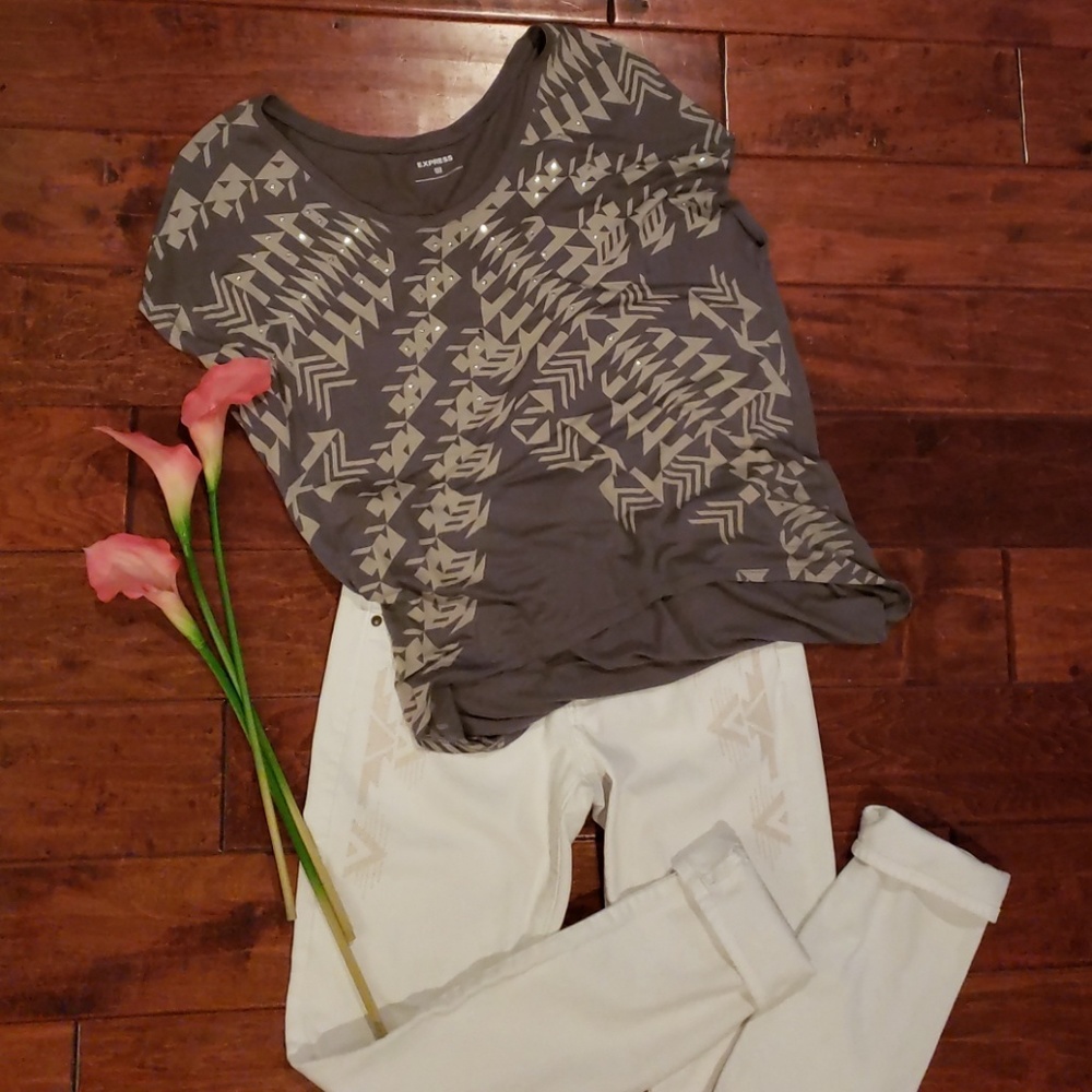 Gray Express lounge tunic - Picture 2 of 8